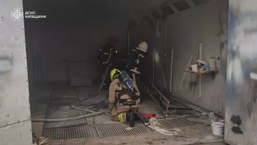 У Білій Церкві горіла приватна фарбувальна камера