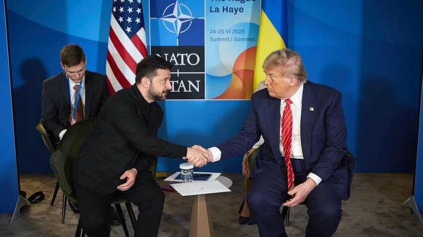 Зеленський розповів деталі зустрічі із Трампом на саміті НАТО в Гаазі Зеленський розповів деталі зустрічі із Трампом на саміті НАТО в Гаазі