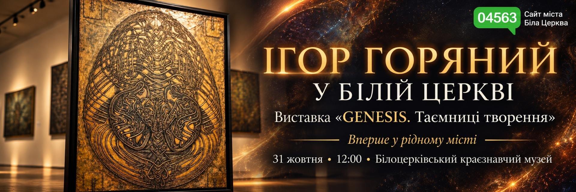 ЙОГО МИСТЕЦТВО ЗНАЄ СВІТ. А БІЛА ЦЕРКВА ВІДКРИВАЄ ЙОГО ДЛЯ СЕБЕ ВПЕРШЕ!