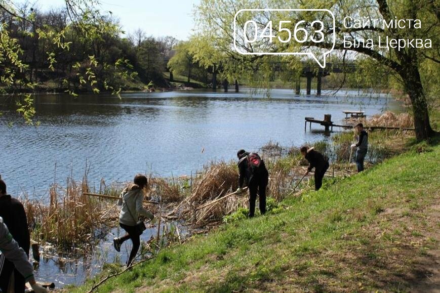На березі річки Рось стало чисто завдяки студентам, фото-2 На березі річки Рось стало чисто завдяки студентам, фото-2