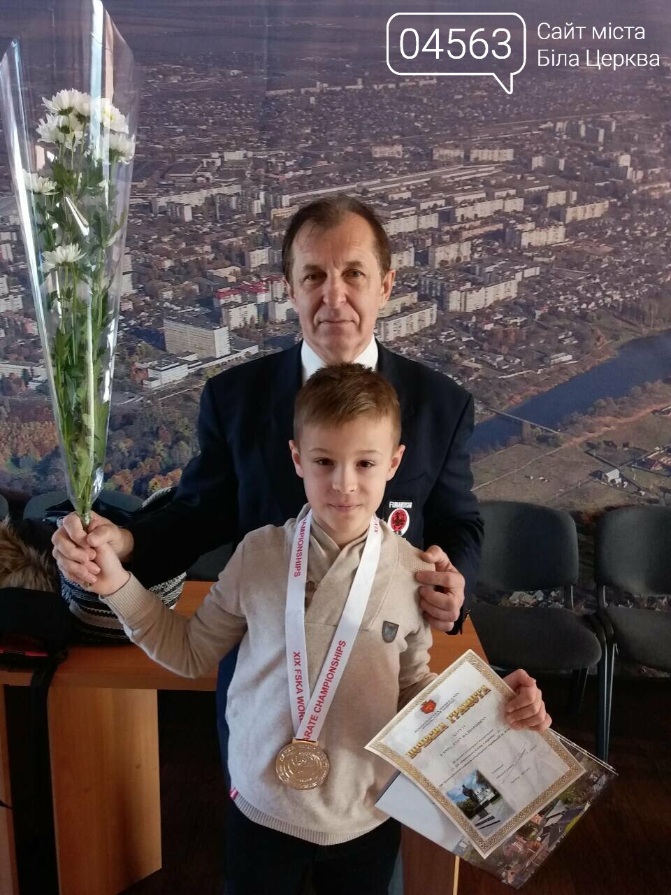 Міський голова відзначив нагородами білоцерківських спортсменів, які привезли медалі з Англії Міський голова відзначив нагородами білоцерківських спортсменів, які привезли медалі з Англії