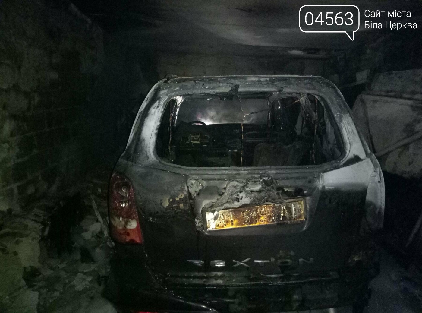 В Білій Церкві внаслідок пожежі згорів автомобіль , фото-1 В Білій Церкві внаслідок пожежі згорів автомобіль , фото-1