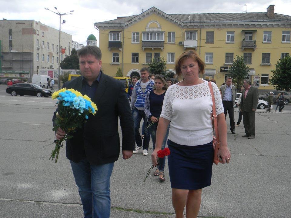 У Білій Церкві вшанували пам’ять українських військових, що загинули під Іловайськом У Білій Церкві вшанували пам’ять українських військових, що загинули під Іловайськом