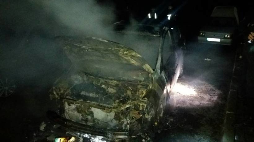Вночі в Білій Церкві горів автомобіль "Nissan Tiida" Вночі в Білій Церкві горів автомобіль "Nissan Tiida"