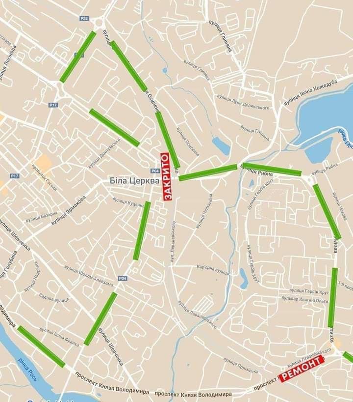 Перектрито рух шляхопроводом по проспекту Князя Володимира