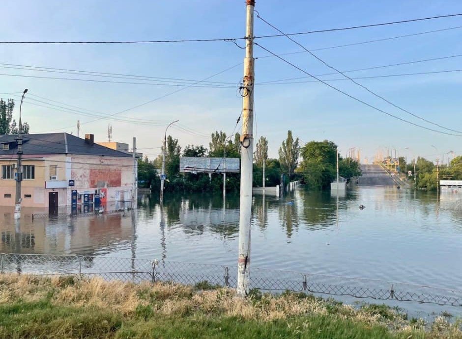 Рівень води в Херсоні на ранок 7 червня досяг 5 метрів 29 сантиметрів через вибух на Каховській ГЕС
