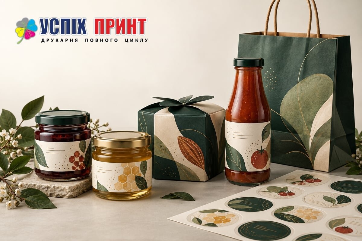 Друк етикеток, коробок і пакетів для харчової продукції Друк етикеток, коробок і пакетів для харчової продукції